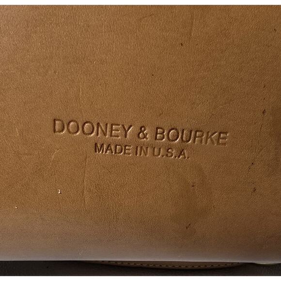 Vintage Dooney & Bourke Denim Leather Cabriolet Backpack USA - Picture 8 of 15